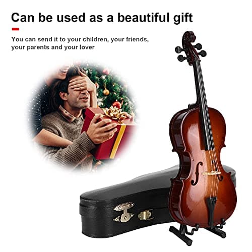 Miniature Wooden Cello Model for Children and Lovers