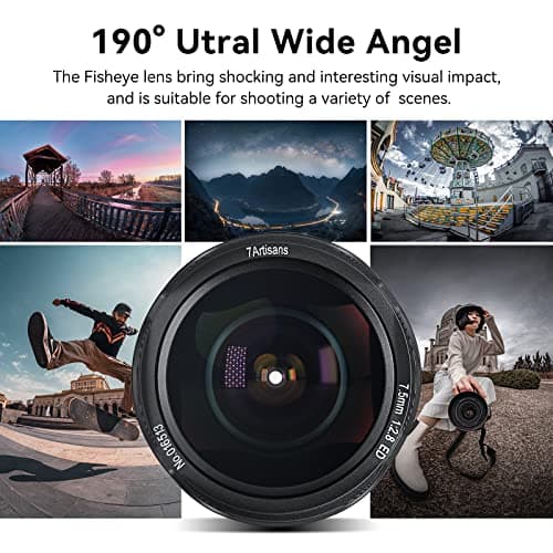 7artisans 7.5mm f2.8 Mark II APS-C Fisheye Lens for Fujifilm Mirrorless Cameras