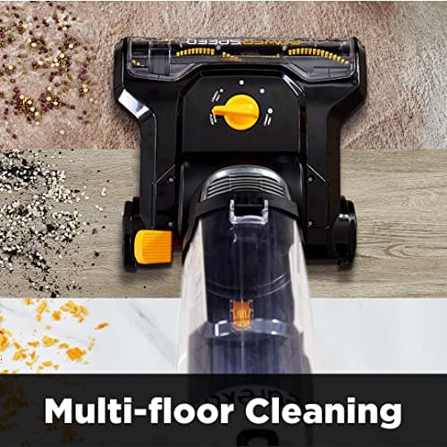 EUREKA PowerSpeed Lightweight Upright Vacuum for Carpets & Hard Floors, Pet Turbo, Black/Yellow