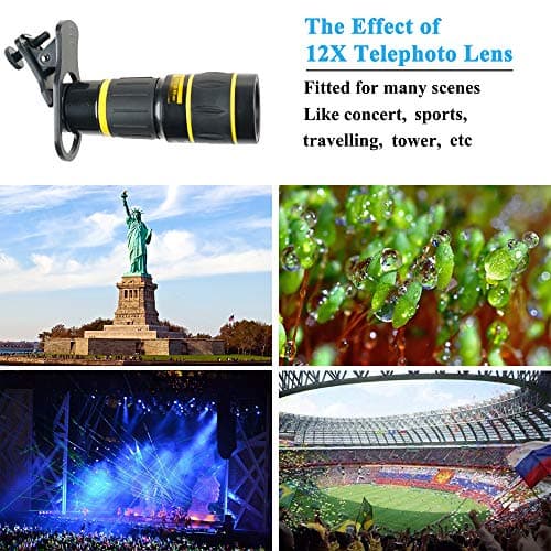 Cell Phone Camera Lens Kit for iPhone and Samsung Android Smartphones