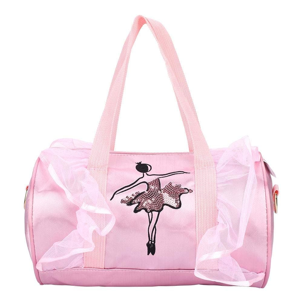 Ballet Princess Dance Bag for Girls with Lace - Crossbody Handbag