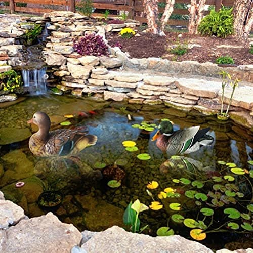 Zerodis Mini Duck Garden Statue for Outdoor Patio Yard Art