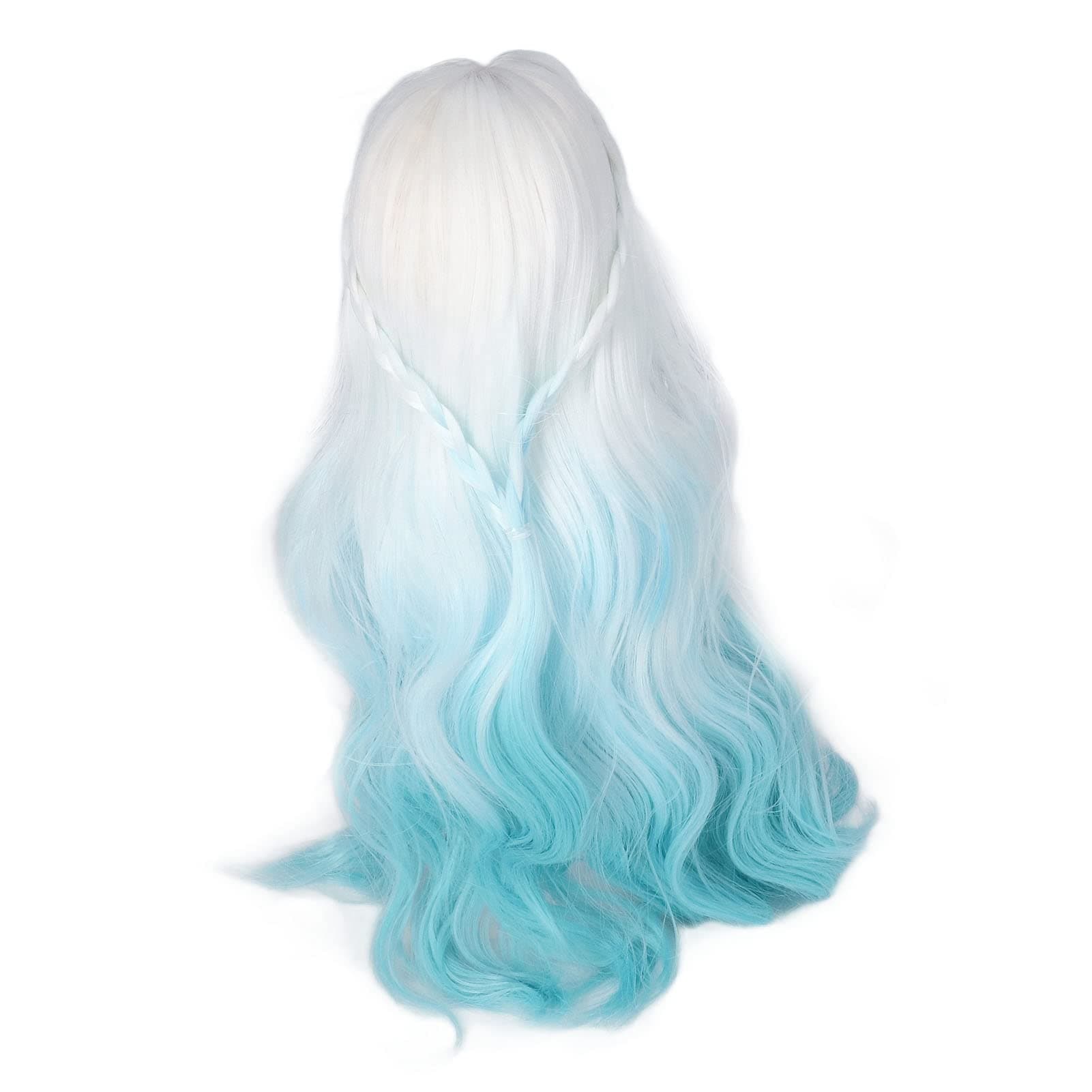 Zerodis 1/3 Ball Jointed Doll Hair Replacement Wig, High Temp Soft Silk Curly Hair for Modeling & Crossdressing
