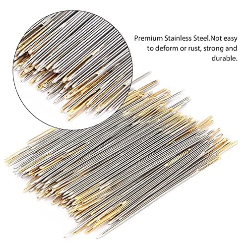 100pcs Metal Embroidery Needles Set with Storage Box