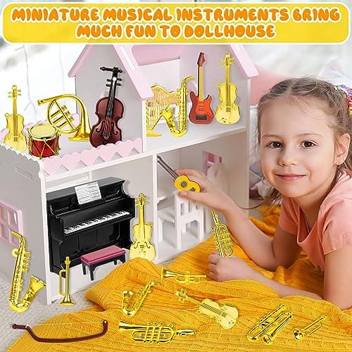 Miniature Musical Instruments for Dollhouses