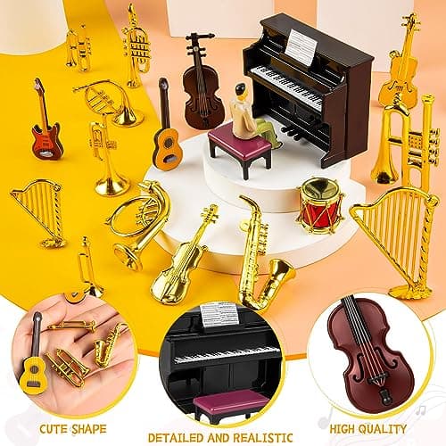 Miniature Musical Instruments for Dollhouses