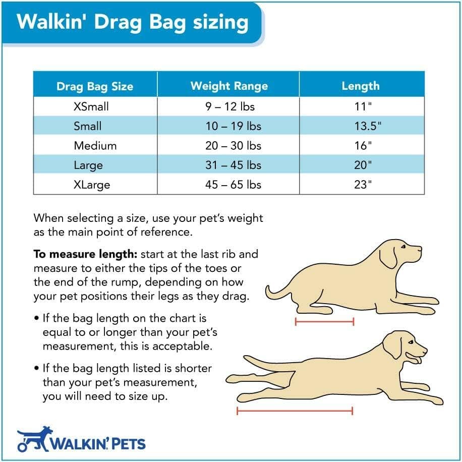Drag Bag for Paralyzed Dogs | Indoor Wheelchair Alternative | Durable, Breathable Design