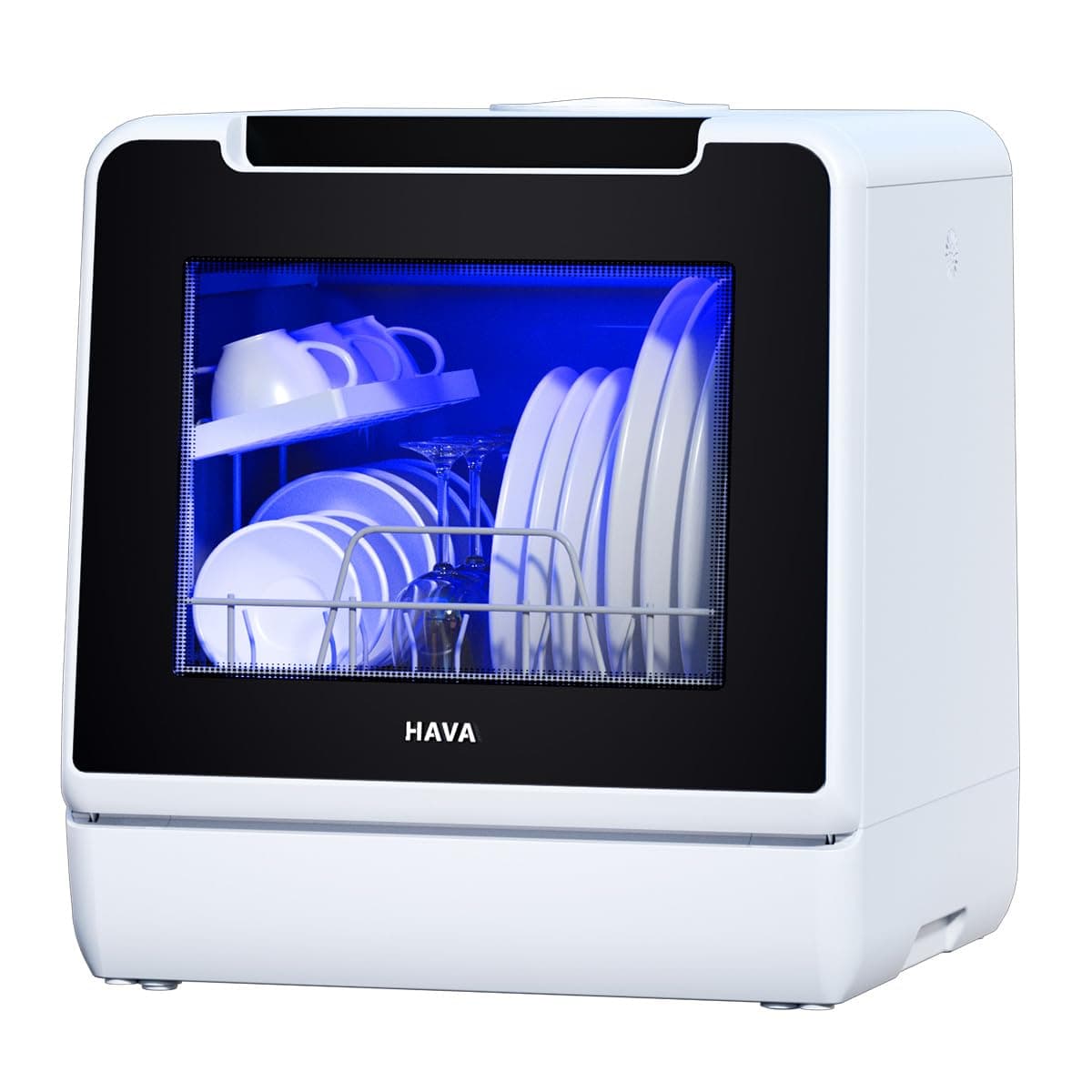 HAVA Portable Dishwasher 8 Wash Programs Child Lock Delayed Start 5L Tank