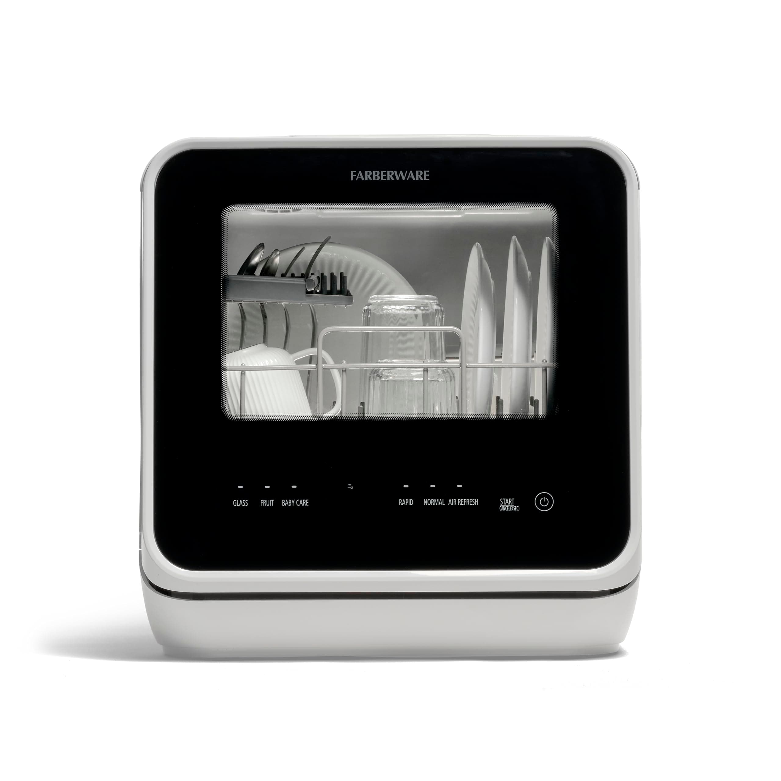 Farberware Portable Countertop Dishwasher - 5-Program, 5-Liter Tank for Home, RV, and More