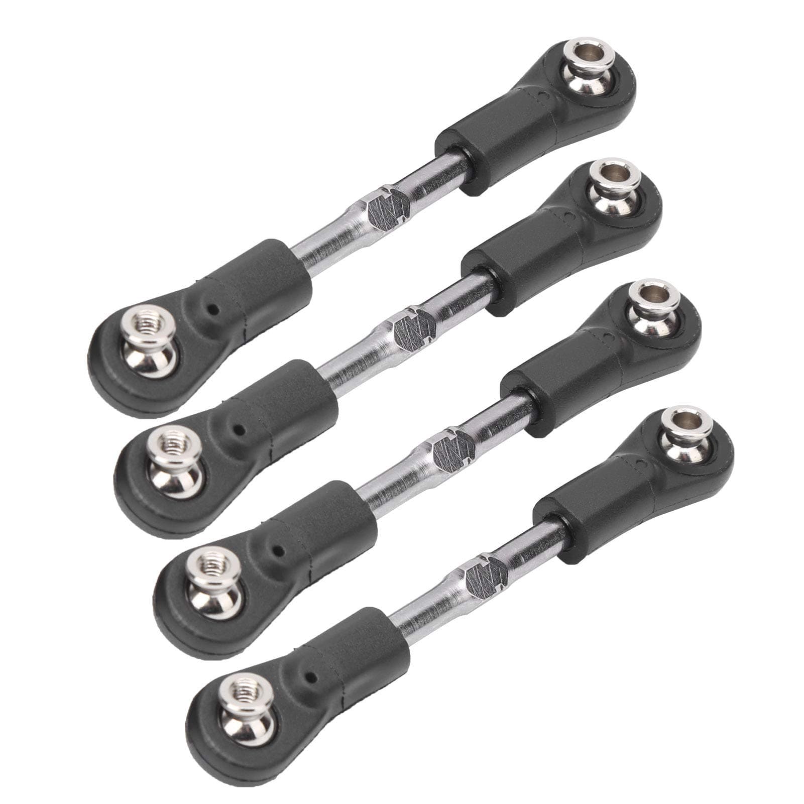 HighQuality 77-87mm M4 Screw Servo Tie Rod Linkage /HobaoArrma Kraton Red Cat, 4Pcs