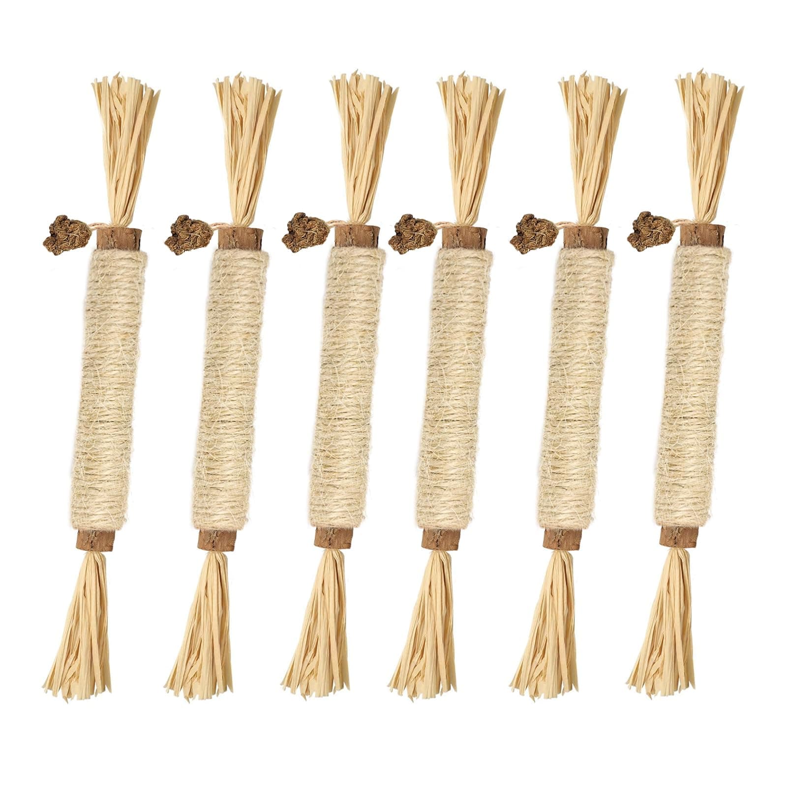 Tocirelo Silvervine Chew Sticks for Cats - 6 Pack Natural Dental Care Toy for Indoor Kittens