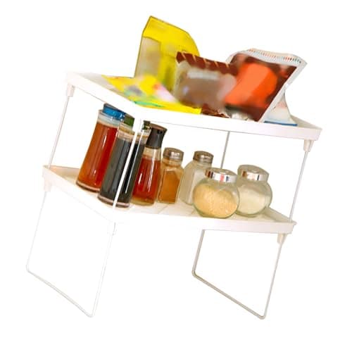 Zerodis Foldable Kitchen and Bathroom Cabinet Organizer Shelf