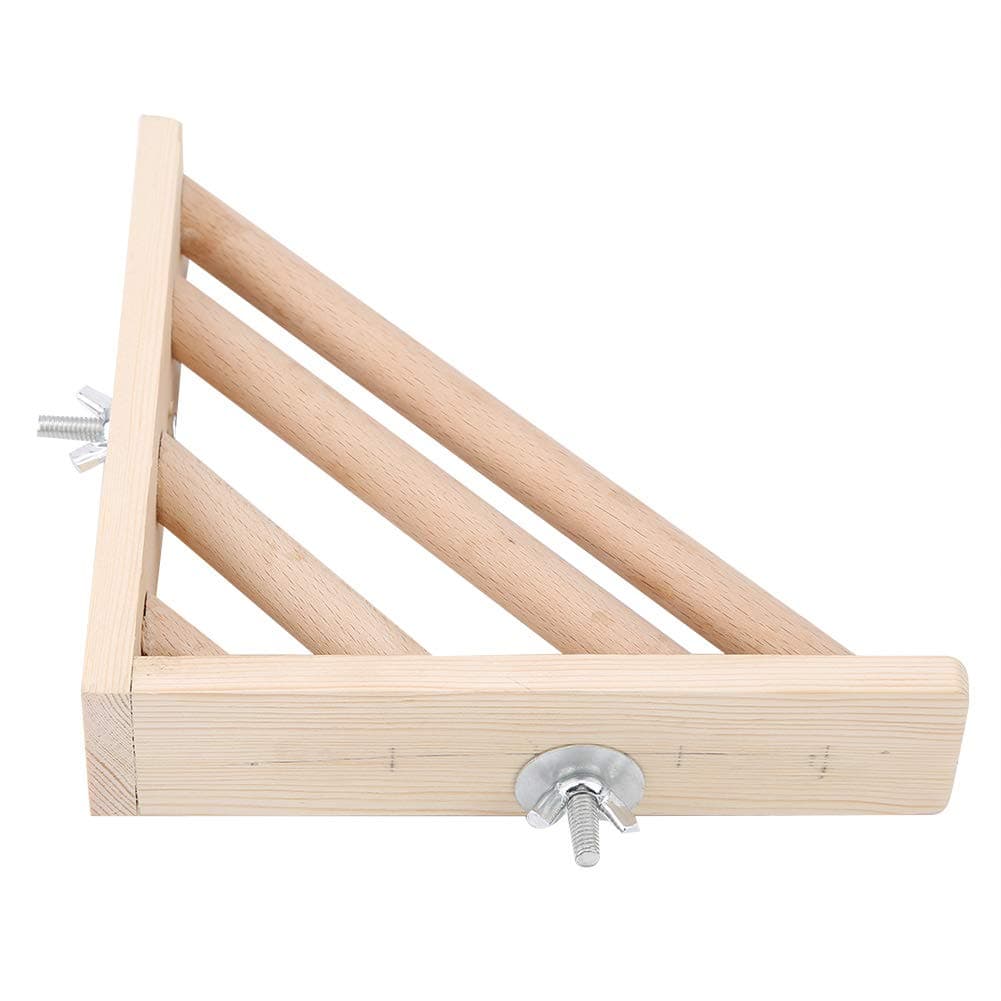 Wooden Standing Ladder Perch for Cage Birds Bridge Bridges