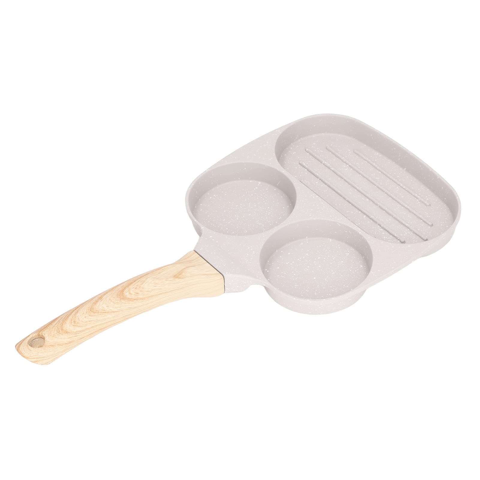 Zerodis Mini Nonstick Frying Pan, 3 Cups, Aluminum Alloy, Electric Stovetop Compatible