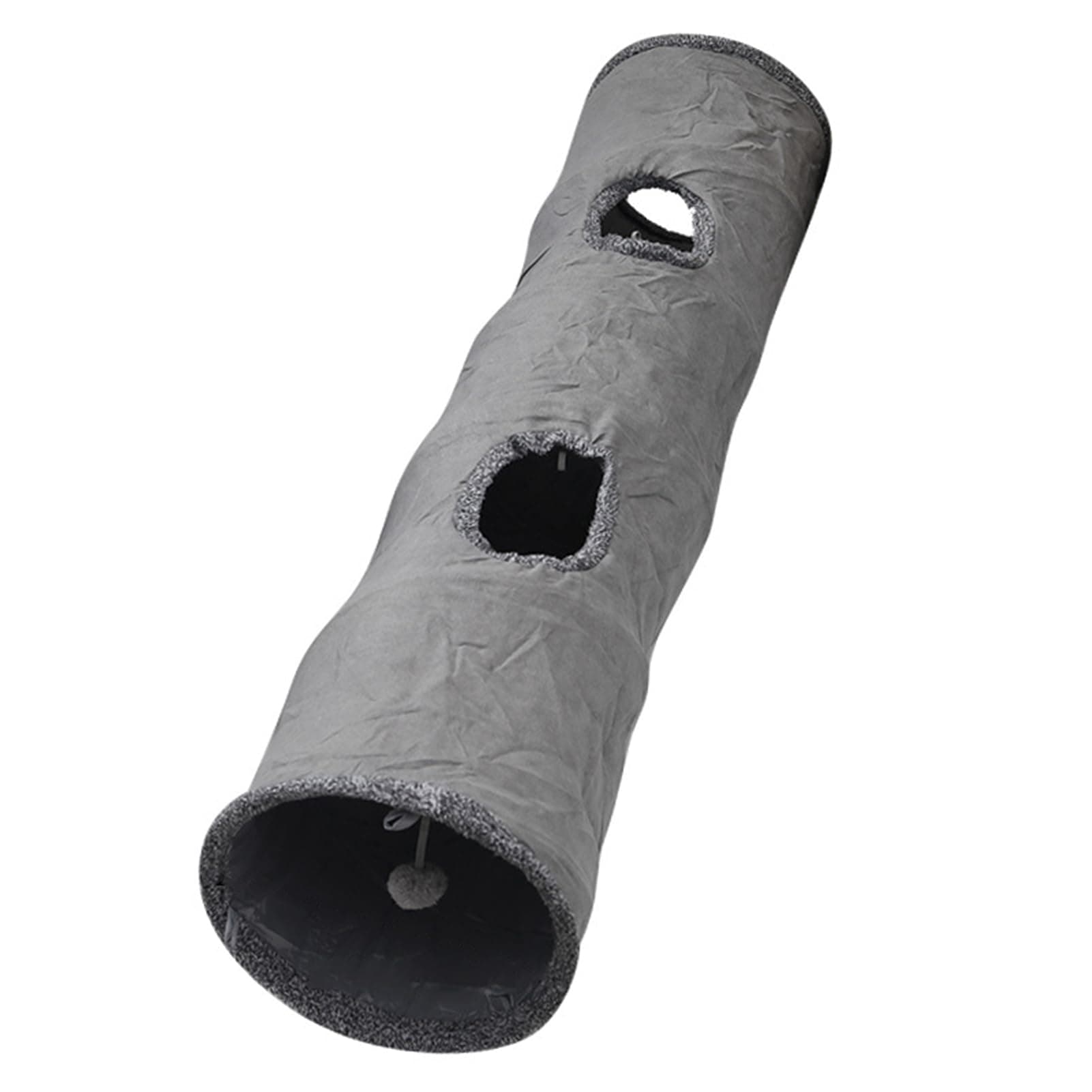 Collapsible Cat Play Tube Tunnel with Peepholes & Bubble Ball