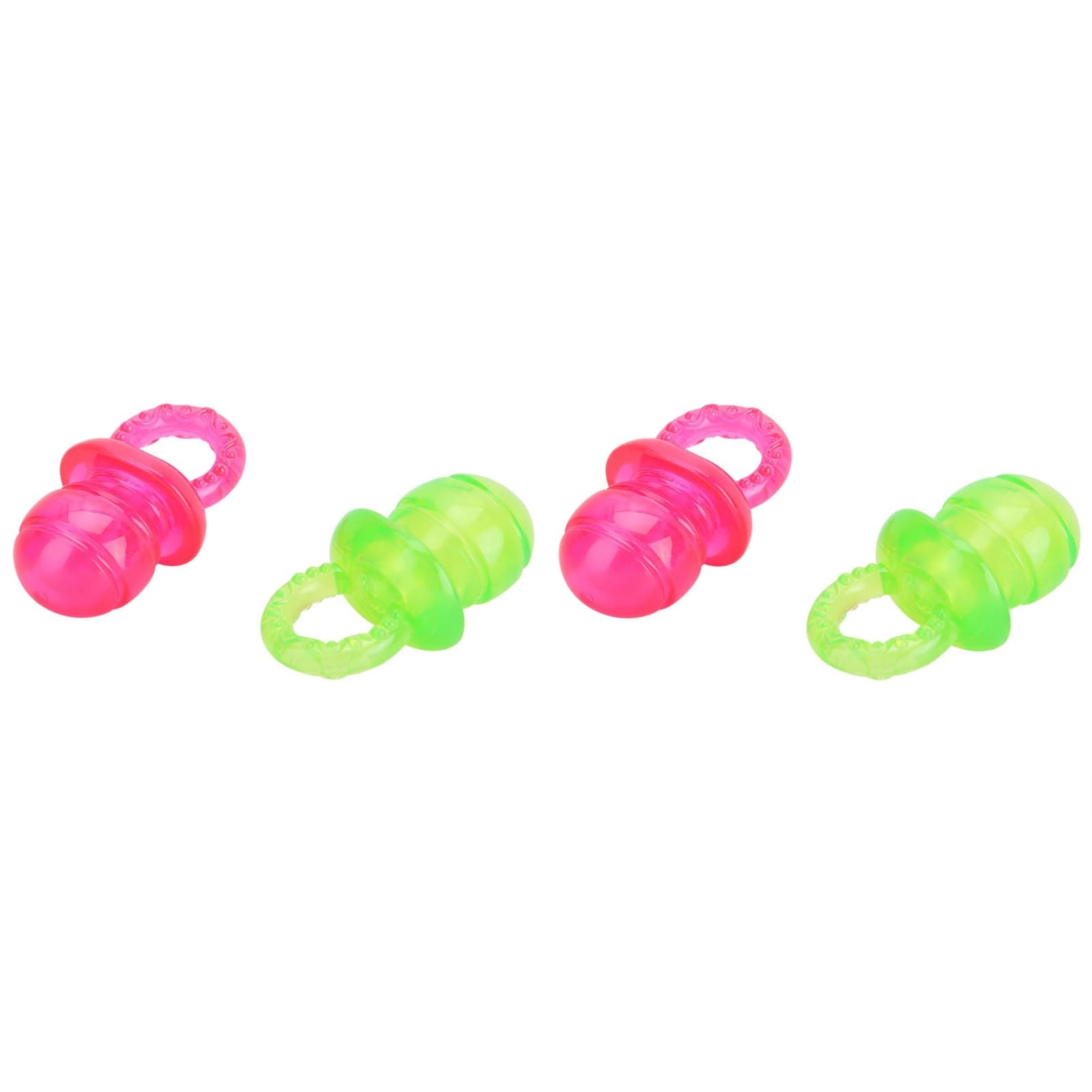 4Pcs Bright Color Sound Pacifier Toys for Dogs and Cats