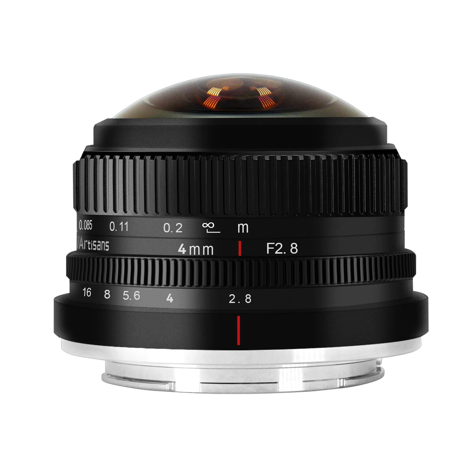 7artisans 4mm F2.8 Fish-eye Wide Lens for Fujifilm FX Mount Camera