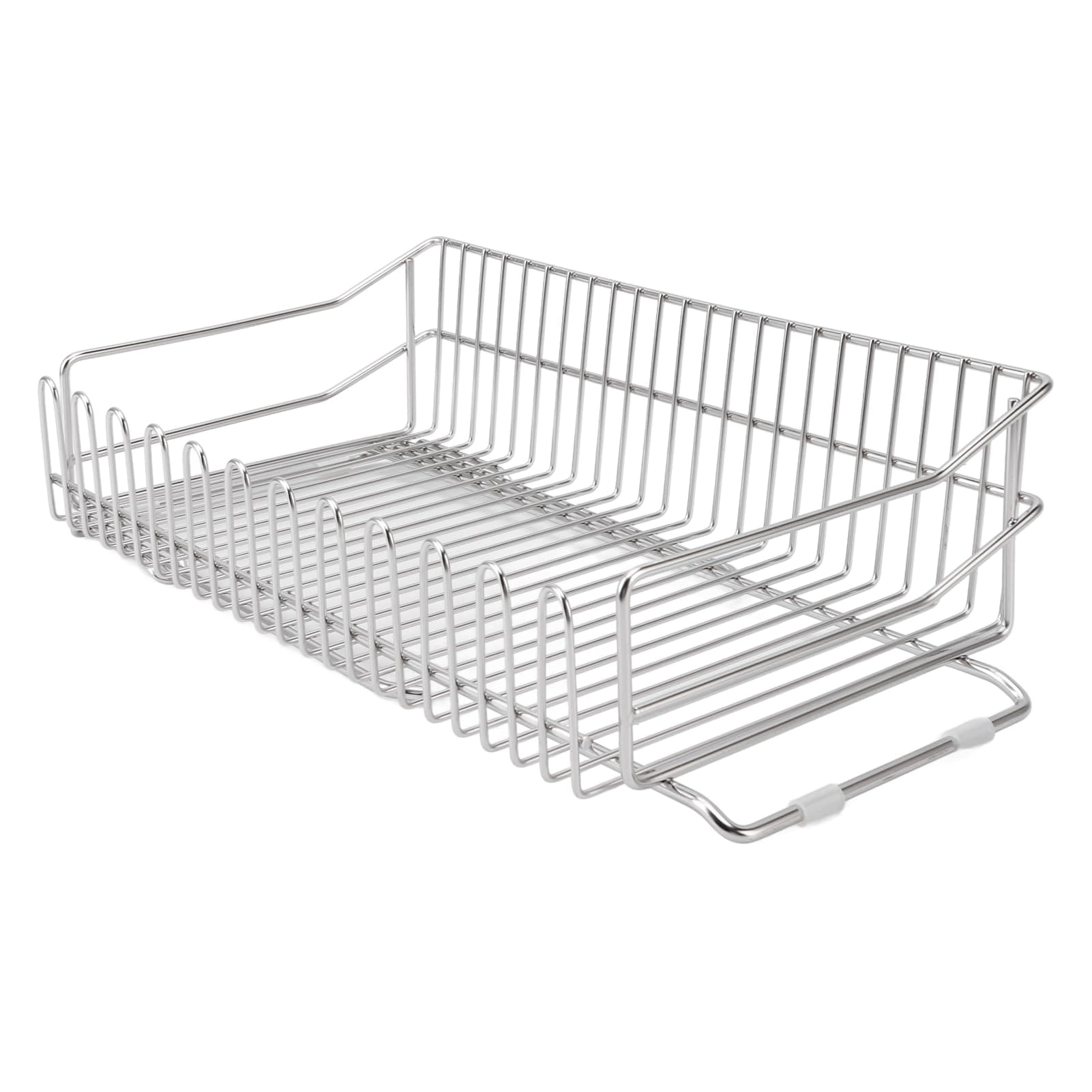 Stainless Steel Adjustable Dish Drainer Rack 38-51.5cm Kitchen Sink Organizer