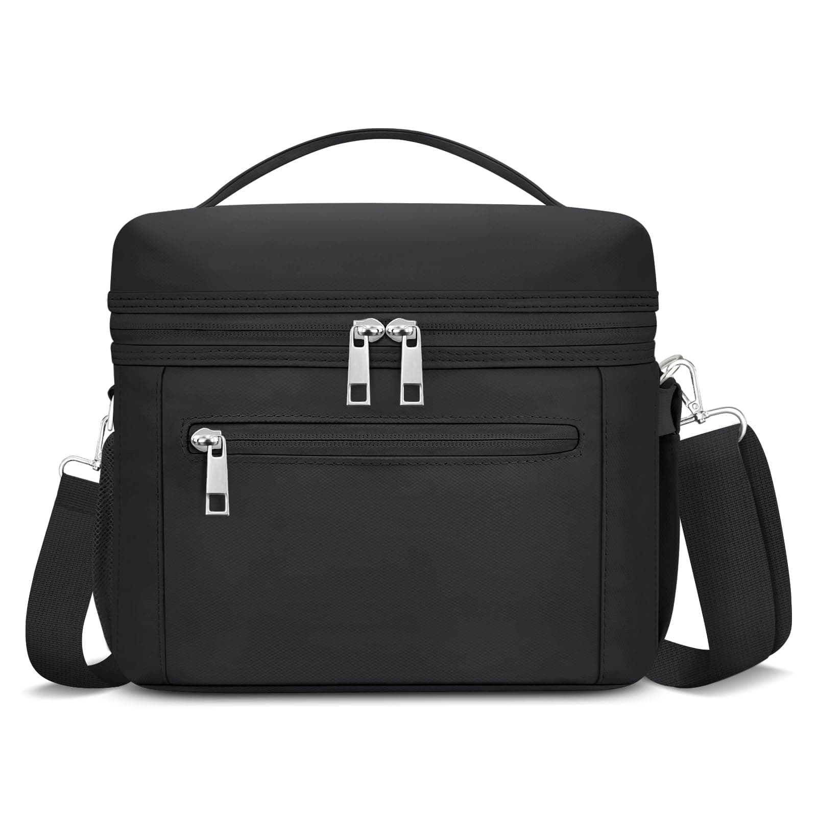 Insulated Lunch Bag for Adults, Leak-Proof & Water-Resistant (Black)