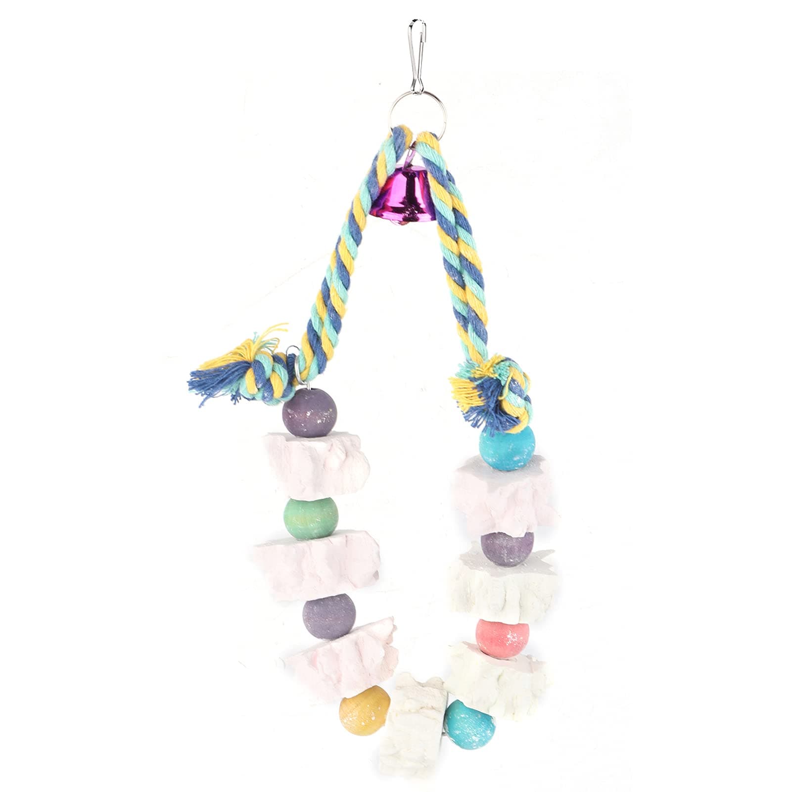 Zerodis Colorful Hanging Foraging Toy for Cockatiels, Parakeets, and Lovebirds