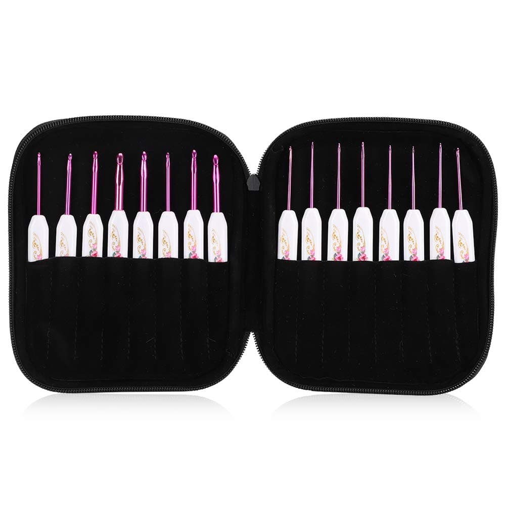 Zerodis Ergonomic Crochet Hooks Kit with Case