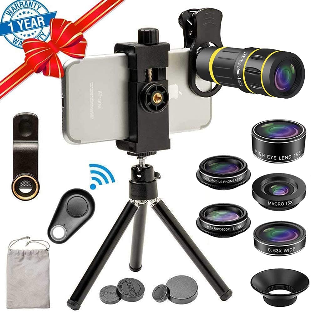 Cell Phone Camera Lens Kit for iPhone and Samsung Android Smartphones