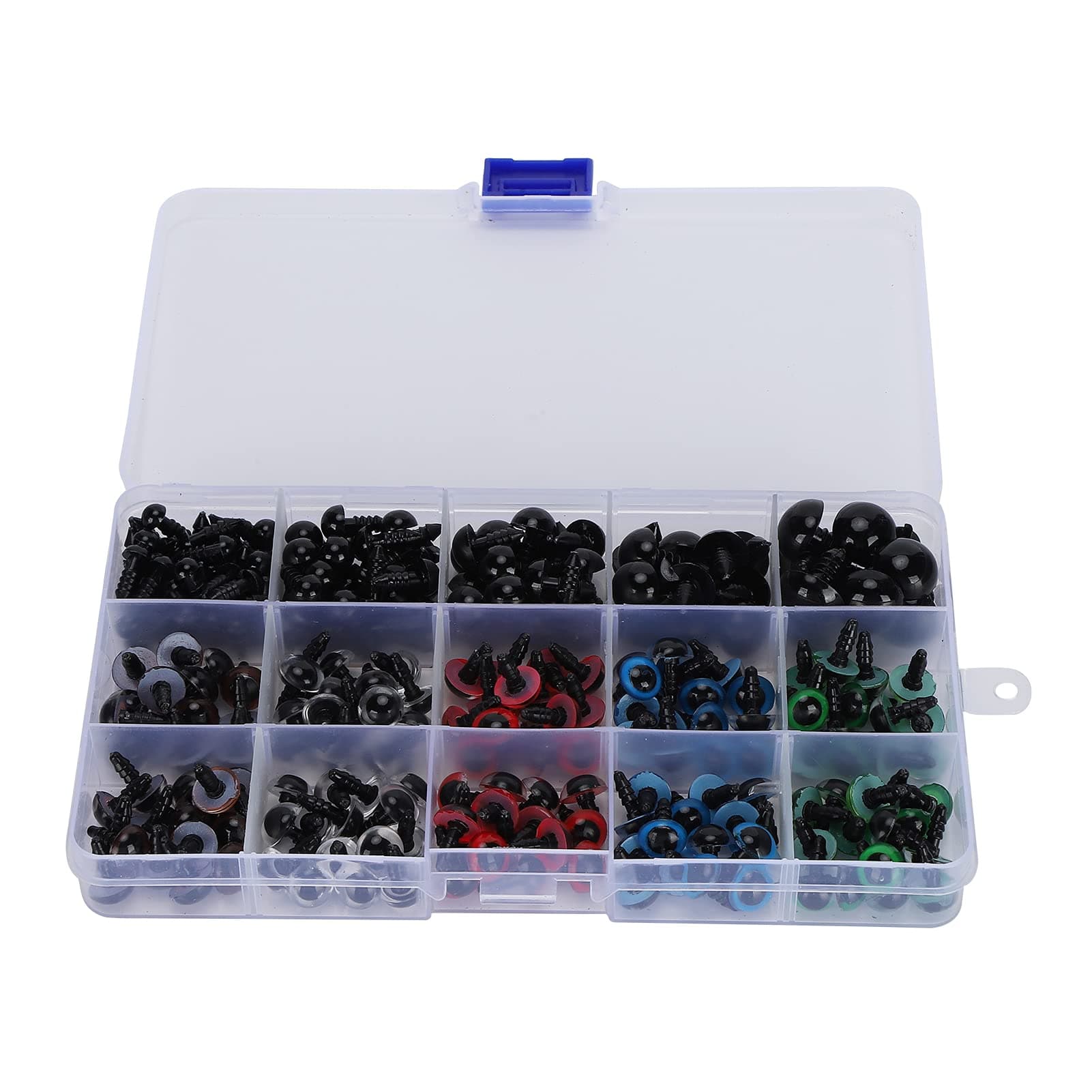 640PC Colorful Plastic Eyes & Noses for Stuffed Animals Washable
