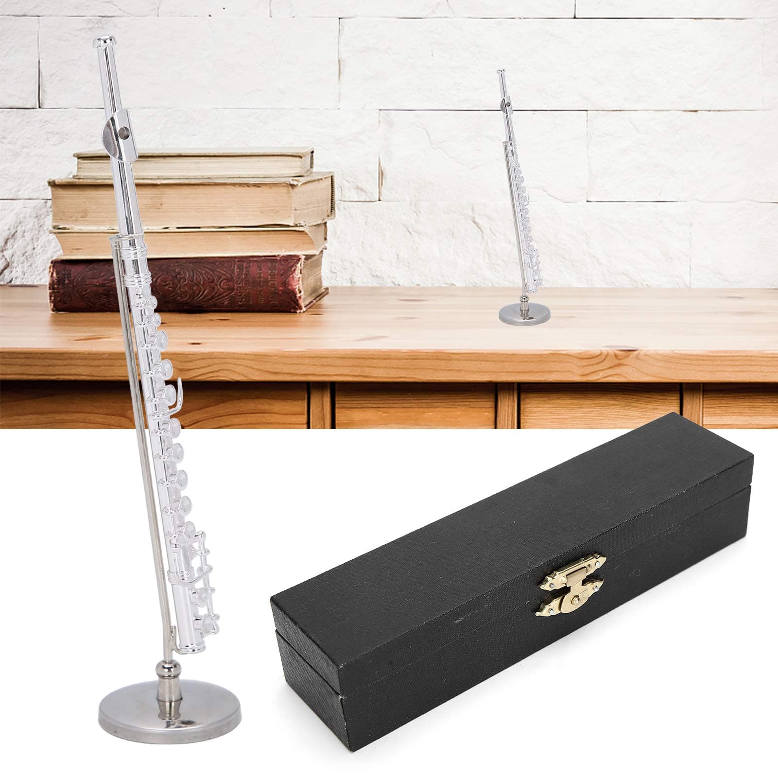 Copper Mini Flute with Stand & Case Home Ornament