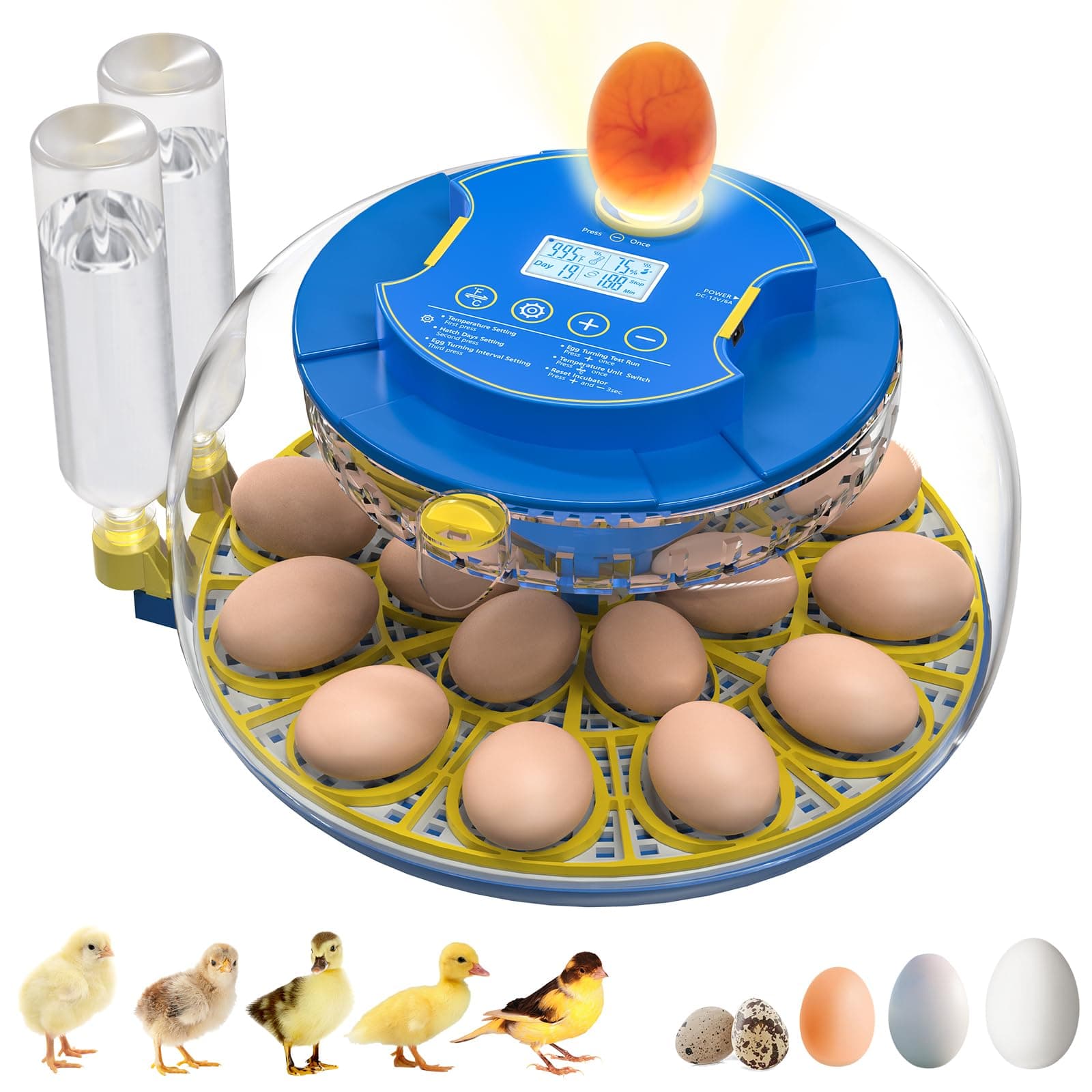 18 Egg Incubators with Automatic Turning & Temperature Control