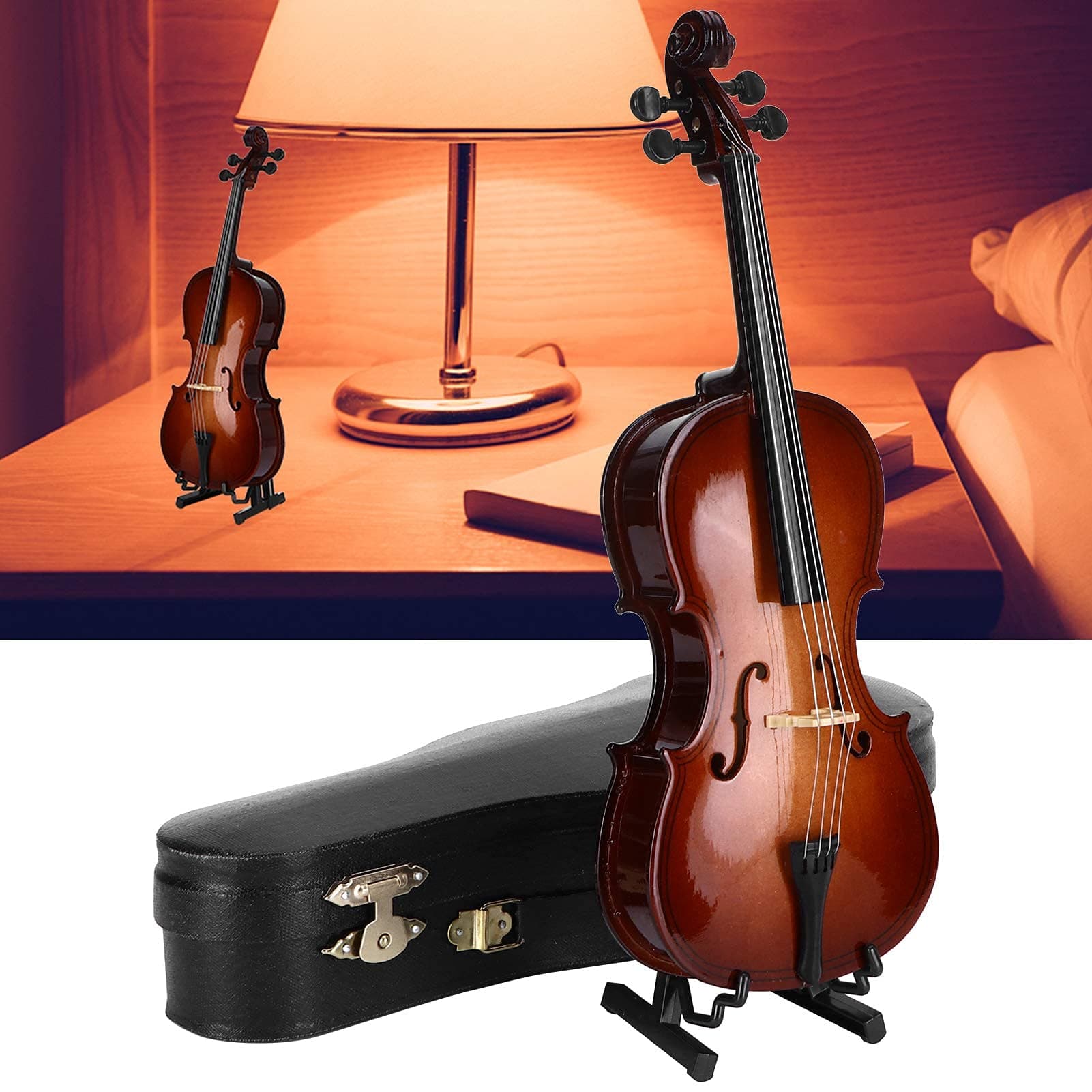 Miniature Wooden Cello Model for Children and Lovers
