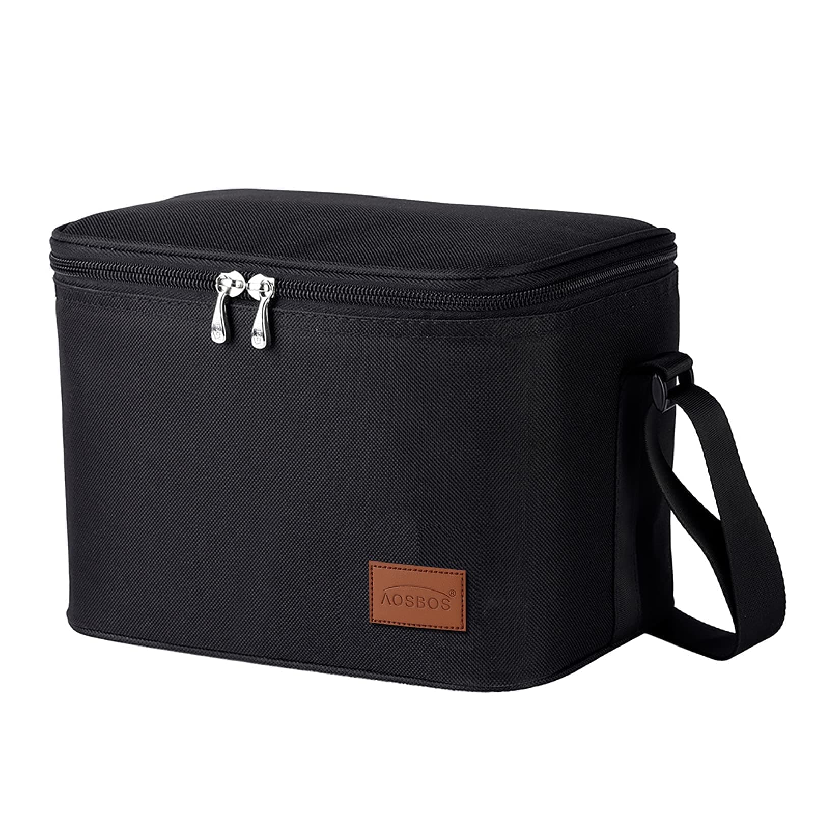 Aosbos Insulated Leakproof Lunch Box, 7.5L Black