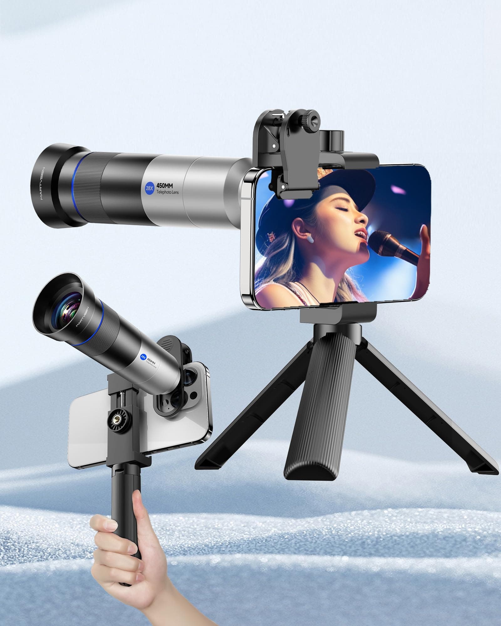 28X HD Telephoto Lens for iPhone 16/15/14/13/12/11 & Samsung Smartphones