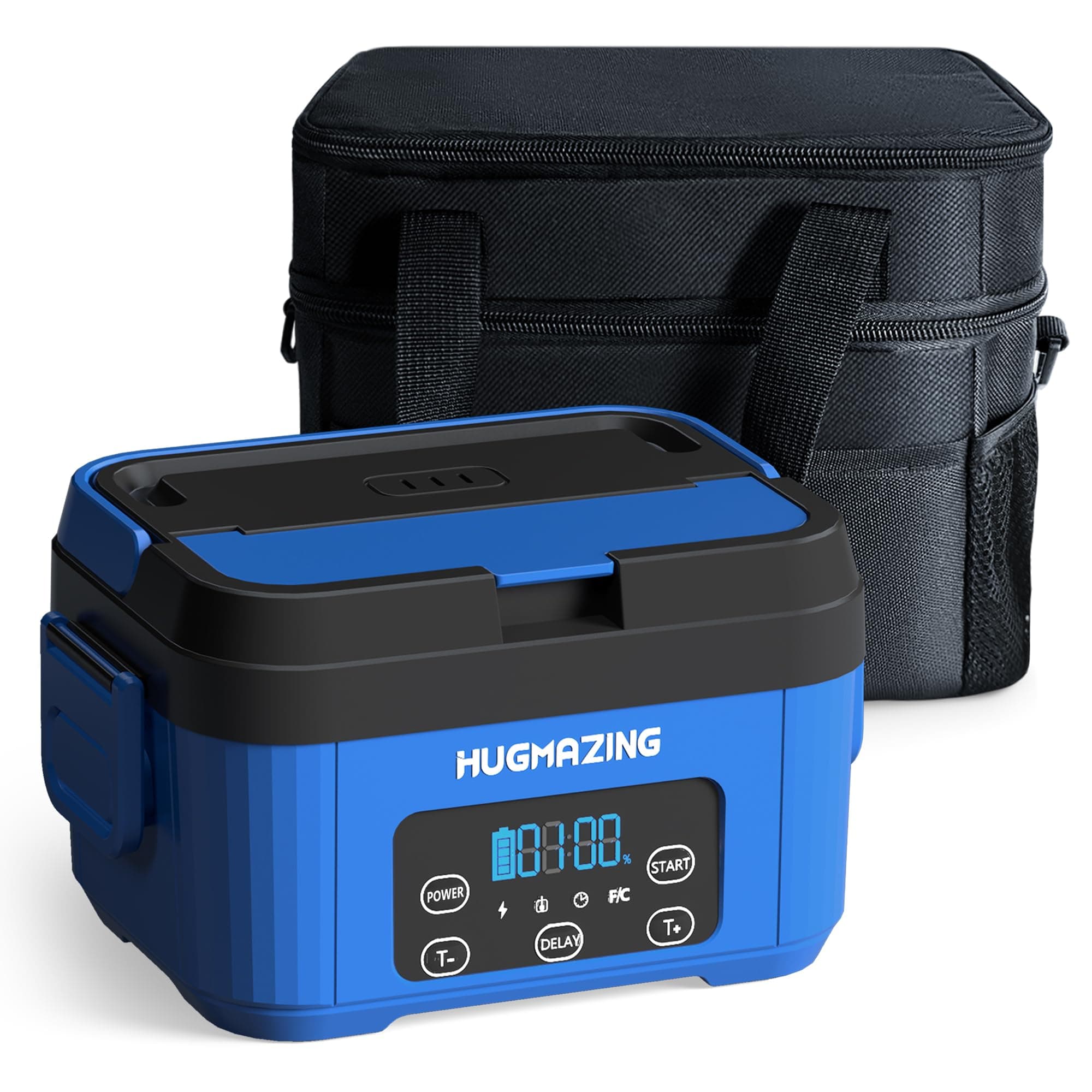 Cordless Electric Lunch Box – Rechargeable Self-Heating Food Warmer for Travel and Office Meals, 1100ML Container