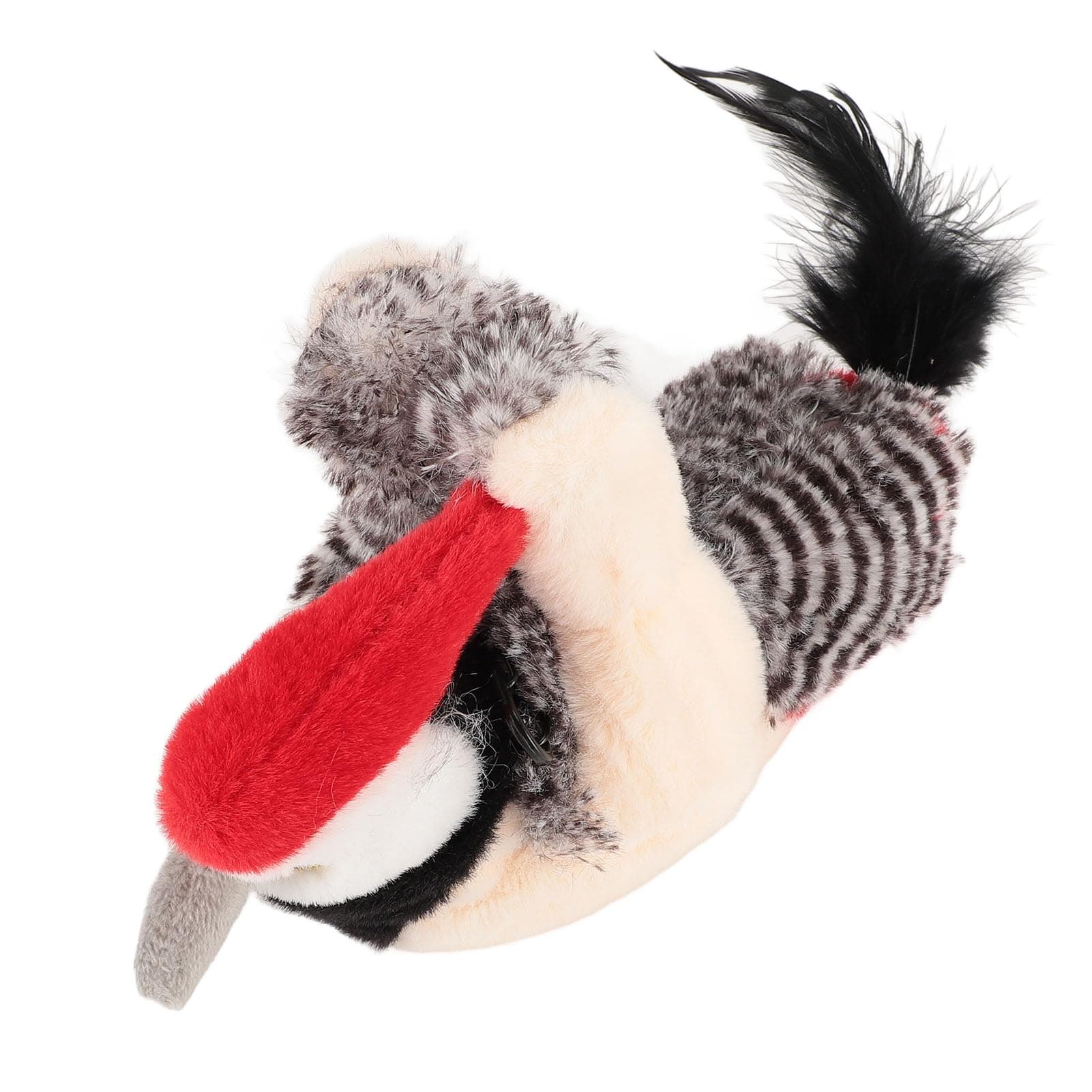 Interactive Plush Cat Toy with Squeaky Sound and Chirping for Fun and Exercise