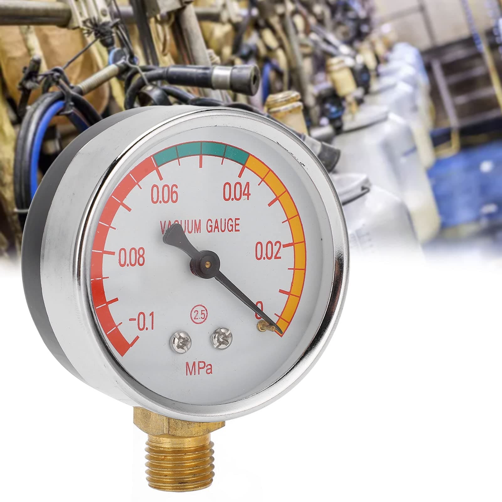 Zerodis Multicolor Digital Vacuum Gauge for Farm Milking Machines