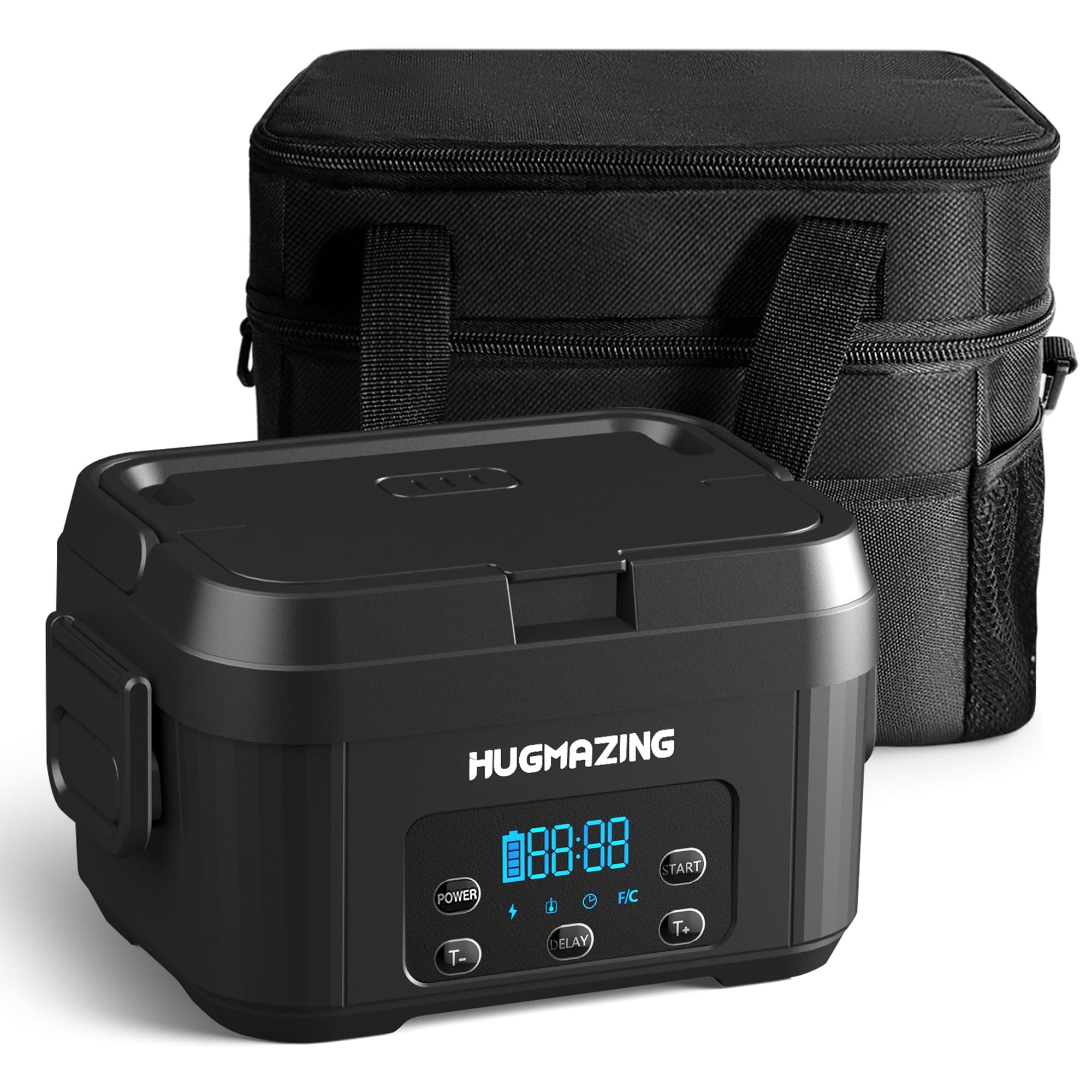 Battery-Powered Heated Lunch Box for Travel and Office Meals